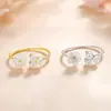 Anillo de Plata de Ley S925 con un Diseño Francés de Alta Gama de Nicho, Anillo de Perla Camelia, Estilo Sencillo, Diseño Abierto Ajustable