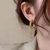 Aretes Largos de Borlas Metálicas con Aguja de Plata S925 para Mujer, Lujo Accesible, Aretes de Diseño de Alta Gama, Aretes Modernos Elegantes y Versátiles