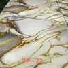 Adesivos de Azulejo de Mármore para Exportação Transfronteiriça Rolo Grande Dourado Decoração de Renovação de Parede Papel de Parede Impermeável e Anti-incrustante