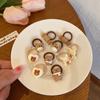 Gomas para el pelo de color café con leche tamaño pulgar para niños, Diademas para bebé, Accesorios para el pelo para niñas pequeñas, Nuevos adornos para el pelo de goma