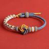 Pulseira Nó Mandala Nó Pan Chang Rosa Corda de Mão Feita à Mão DIY Cordão Tecido Pode Usar Miçanga da Sorte Acessórios de Joalheria Pulseira