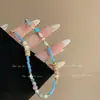 Novo Colar Colorido com Contas Antigas Chinesas Moda Elegante High-end Estilo Nacional Versátil Nicho Corrente para Clavícula para Mulheres