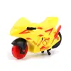 Motocicleta de fricción simulación motocicleta de inercia genial coche de plástico pequeño coche de juguete para tirar hacia atrás regalo para niños