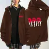 Sudadera con capucha y cremallera de silueta de Idol de BTS, unisex, cárdigan holgado, nueva mercancía para fans transfronteriza