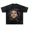 LAZADA comércio exterior europeu e americano marca de moda hip hop dos homens lavagem de algodão retrô de manga curta solta t-shirt desejo atacado