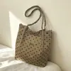 Cross2026 Otoño Nuevo Casual Retro Versátil Bolso de Hombro Único Textura de Moda Pana Bolso de Axila Tote