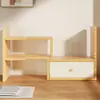 Estantería de escritorio, estantería de almacenamiento de escritorio, pequeña estantería multicapa, estantería de escritorio de oficina, estantería sencilla para el hogar
