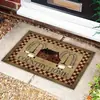 Nueva alfombrilla de suelo estilo americano transfronteriza para entrada, resistente a la suciedad, fácil de mantener, resistente al desgaste, alfombrilla decorativa para baño en stock