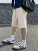 Nuevos Pantalones Cortos Casuales Simples de Verano 2026 para Hombre, Estilo Coreano Moderno Holgados Adelgazantes de Pierna Ancha de Cinco Puntos Ropa para Hombre