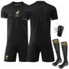 División Américas No. 9 Jersey de Raúl No. 4 Chaqueta de Fútbol Negra Mexicana Edición Especial Conmemorativa Alvarez