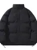 Chaqueta de algodón gruesa con cuello alto para hombre transfronteriza, cortavientos e impermeable, chaqueta acolchada gruesa de corte holgado, prenda exterior casual versátil