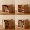 Gabinete de mesa, armário de armazenamento, estante modular, estante de mesa com portas de armário, gabinete baixo, armazenamento e organização