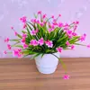 Flores artificiais Phalaenopsis flores falsas decoração sala de estar mesa de jantar arranjo de flores flores plantas verdes pequeno bonsai ornamentos decorações internas e externas