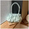 Bolso de Axila de Nicho Transfronterizo para Mujer Bolso de Hombro Único 2026 Nuevo Bolso Cruzado Fruncido Estampado de Lunares Bolso para Viajar