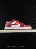 Air Aj1 Jordan 1 Low Entrenamiento Alemán Color Samba Clásico Unisex de Caña Baja Deportivas Casuales Baloncesto Tenis