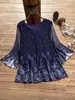 Exportación de Fábrica Fuente Talla Grande Ropa de Mujer Transfronteriza Holgada y Elegante Tallas Grandes Tops Venta de Liquidación Colección