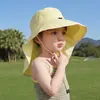 Sombreros para Niños, Sombreros con Protección Solar, Sombreros tipo Chal, Sombreros Solares con Protección para el Cuello, Sombreros Solares para Bebés, Sombreros Delgados con Ala Ancha para Niñas Pequeñas
