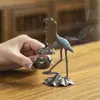 Quemador de Incienso Ruihe Corona Roja Grulla Pequeña Horno Colgante de Loto Adorno Creativo para Mesa de Té en Casa Horno de Aromaterapia Incienso de Sándalo Xiangyun