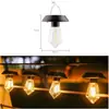 Luz solar para camping, luz colgante impermeable para exteriores con filamento de tungsteno, luz solar para patio, luz ambiental decorativa para jardín, lámpara colgante