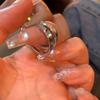 Plata con Baño de Oro Real Aguja de Plata Tendencia de Moda Pendientes Sencillos Diseño Creativo Japonés y Coreano Pendientes Geométricos Pendientes Pequeños Venta al por Mayor