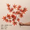 Árvore de bordo artificial, planta verde de bordo vermelho para decoração de casa, árvore de bordo miniatura para paisagismo, folhas falsas de bordo vermelho japonês, galhos grandes para arranjos de flores