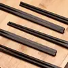 Palillos de Sándalo Morado para Uso en Casa, Palillos de Ébano Negro 25cm, Palillos para Adultos, Vajilla, Palillos de Madera Maciza con Grabado, Venta Directa del Fabricante