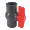 Válvula de Bola de PVC Tubería de Suministro de Agua UPVC Accesorios Válvula de Interruptor de Agua Válvula de Compuerta Válvula de Compuerta de Plástico Adhesiva Válvula de Agua Gris