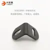 Código de ángulo de hierro negro de ángulo recto de 90 grados engrosado soporte para mesa y silla de muebles conector de soporte de estante tipo L accesorios de ferretería