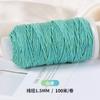 Cuerda de Cinco Colores Tao Cuerda Trenzada Hecha a Mano Cielo Estrellado Degradado Hilo de Algodón Retorcido a Mano Rollo Grande Pulsera Accesorios de Joyería DIY Material Cuerda