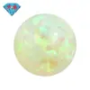 Huagang Gema Redonda Fundo Plano Opala Artificial Opala Sintética Pedra Opala Sintética Pedra Solta Opala Op12