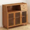 Aparador Armario de Almacenamiento Simple Integrado Montado en Pared Doméstico Estrecho Gabinete de Cocina No Madera Maciza Sala de Estar Almacenamiento Armario Pequeño de Cocina