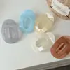 Grampo de Cabelo Abalone Cor Café com Leite de Alta Qualidade Grampo Presilha Plana na Parte de Trás da Cabeça Elegante Presilha para Rabo de Cavalo Acessório de Cabelo Novo Estilo