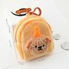Lindo Monedero de Cachorro de Peluche Estudiante Mini Cartera Almacenamiento de Llaves y Artículos Varios Bolsa Corazón de Niña Bolsa para Audífonos Venta al Mayoreo