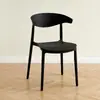 Sillas Impermeables y Fáciles de Limpiar con Respaldo de Cuerno, Apilables, Adecuadas para Hogar, Renta, Restaurante, Uso de Invitados y como Silla de Comedor de Plástico Espesor de Repuesto