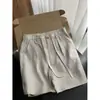 Shorts de Lino Tencel Estilo Old Money para Hombre, Pantalones Casuales de Algodón y Lino Finos y Holgados de Verano, Shorts de Traje Estilo Maduro