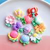 Acessórios de resina de flor multicolorida para recuperação de todas as coisas, cola creme, acessórios de cabelo diy, corda de cabelo, fivela de sapato, caixa de armazenamento, material criativo
