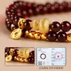 Pulsera Auténtica de Granate Natural para Mujer, Exquisito Diseño en Forma de Calabaza, Única Pulsera de Cristal Multicapa, Lujo Ligero y Sofisticada