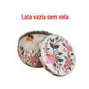Caixinha de Lata Pequena para Doces, Caixa de Folha de Flandres, Pote Vazio em Forma de Tambor para Lembrancinha de Casamento, Caixa de Ferro, Pote Dourado para Vela, Pote Prateado
