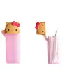 Japonés My Melody Gatito Lindo Girly Portátil Viaje Hogar Caja de Almacenamiento de Bastoncillos de Algodón Tubo de Almacenamiento