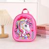 Nueva mochila rígida con dibujos animados en 3D para niñas, bonita mochila de estilo occidental, mochila escolar para niños de jardín de infantes con diseño transfronterizo.