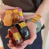 Pulsera geométrica de cuentas acrílicas transfronteriza europea y americana, diseño de nicho exagerado, lujo ligero, sensación de alta gama, accesorio de mano personalizado
