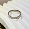 Anillos de Gipsófila de Lujo Ligero para Mujer, Moda Personalizada de Nicho Exquisito, Ins Trendy, Celebridad de Internet Estilo Frío, Anillo para Dedo de Comida, Anillo de Cola