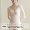Ropa interior térmica de manga larga con sujetador acolchado para mujer, top interior, liquidación de fin de temporada