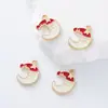 Comercio Exterior Caricatura Navideña Colgante de Aleación de Zinc Esmaltado Accesorios DIY Collar Joyería Pulsera Colgantes Adornos Accesorios para Mujer