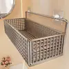 Estante de Almacenamiento Minimalista de Acero Inoxidable para Baño Organizador de Pared para Lavabo Cosméticos y Productos de Cuidado de la Piel