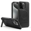 Adecuado para Ip16Promax Carcasa Soporte Magnético Crystal Shield 17 Cuero Soporte Invisible Funda para Teléfono Móvil Protección Lote al Contado