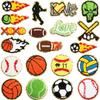 Parches de Tela Bordados de Fútbol de Chenilla Decoración de Bolsa Infantil Parche Bordado de Voleibol Sello Bordado por Computadora Planchado