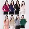 Camiseta de Estilo Europeo y Americano de Lujo Ligero con Cuello Redondo y Mangas Abullonadas para Mujer, Nuevo Modelo Primavera 2026 con Volantes Plisados, Diseño Único, Top Elegante