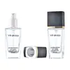 Veia Prateada Em Estoque Frasco Quadrado Plano de Base Líquida 30ml Frasco de Embalagem Cosmética Frasco de Creme de Proteção Frasco de Vidro com Dispenser Frasco de Loção
