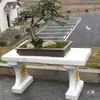 Plataforma de Visualização de Mesa de Bonsai Modelo Molde de Vaso de Flores de Cimento Mesa de Jardim de Quintal Moldura Retangular Molde Novo